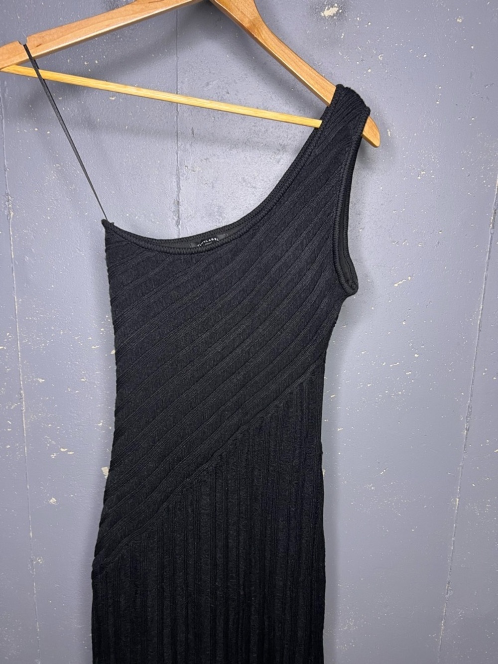 JLUXLABEL BLACK FRINGE KNIT MAXI DRESS MEDIUM - Picture 10 of 11